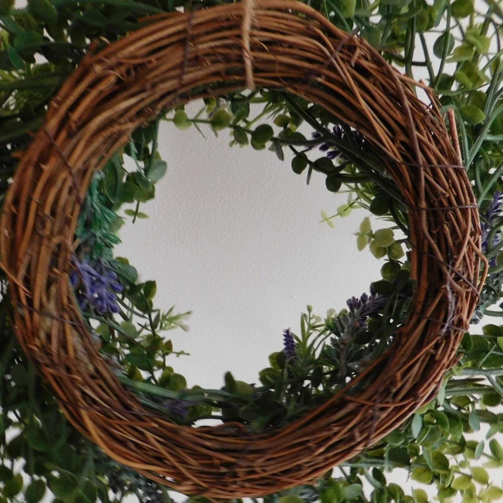 Boxwood with Lavender Mini Wreath Kitchen‎ Wall decor Cabinet Wreath